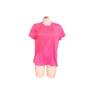 Women's Nike Pink Short Sleeve Training Tee M i46